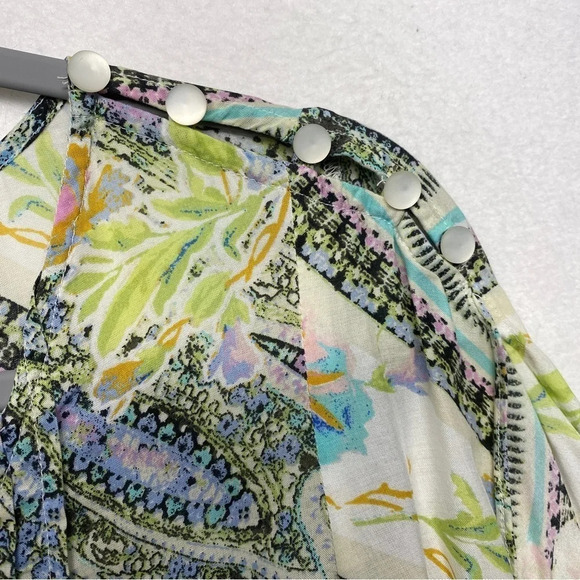 Anthropologie Maeve Blouse Ruffle Sleeve Floral Flowy 2 Maya - Picture 8 of 11